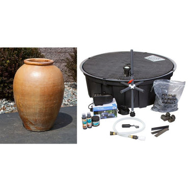 Tuscany FNT40201 Ceramic Triple Vase Complete Fountain Kit Vase Fountain Blue Thumb